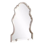 Specchio da Parete Art Déco con Foro per Chiave da 44" Argento | Grande Specchio Decorativo