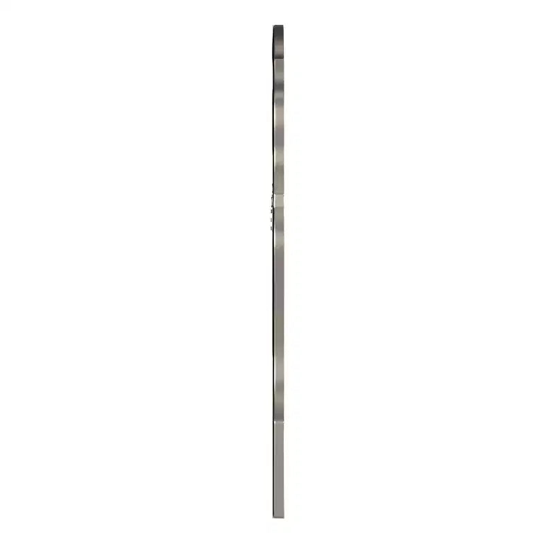 Specchio da Parete Art Déco con Foro per Chiave da 44" Argento | Grande Specchio Decorativo