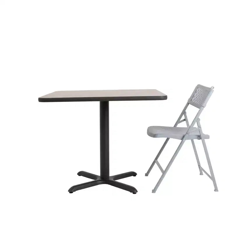 Sedia pieghevole Comfort, confezione da 4, con design VentiFlex, color platino