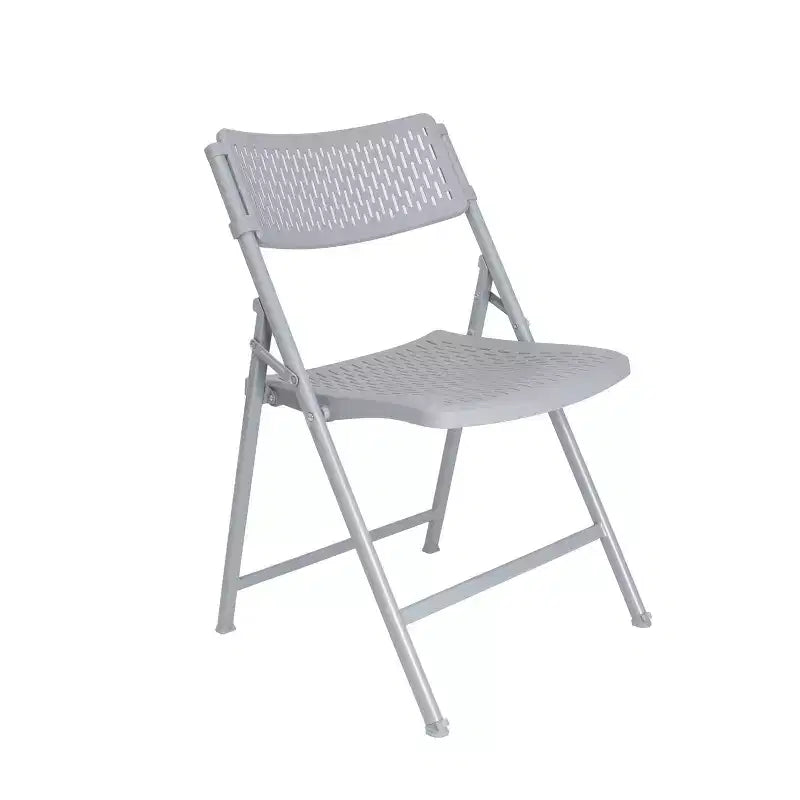 Sedia pieghevole Comfort, confezione da 4, con design VentiFlex, color platino