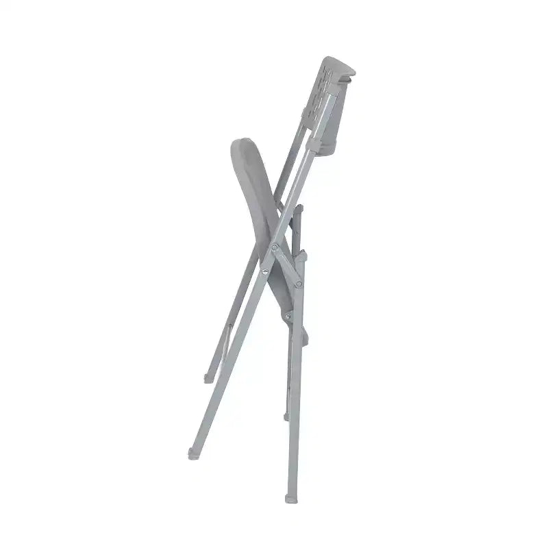 Sedia pieghevole Comfort, confezione da 4, con design VentiFlex, color platino