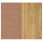 Set di 2 sgabelli da cucina Mid-Century | Similpelle intrecciata, struttura in legno massello, marrone