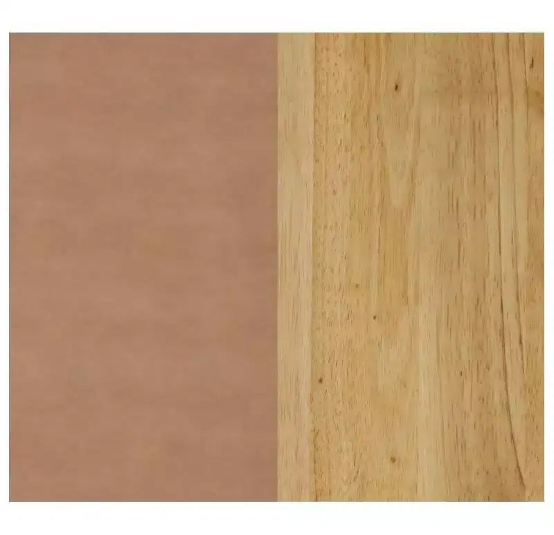 Set di 2 sgabelli da cucina Mid-Century | Similpelle intrecciata, struttura in legno massello, marrone