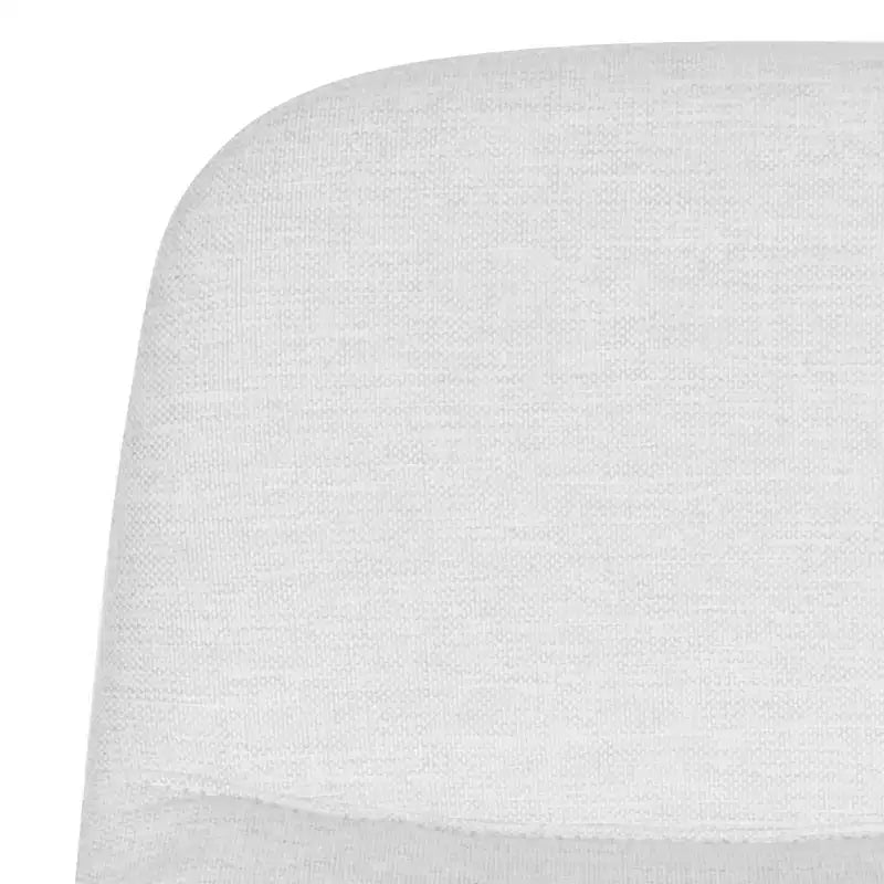 Sgabello da bancone artigianale rivestito con schienale | Gambe in legno di gomma, Beige