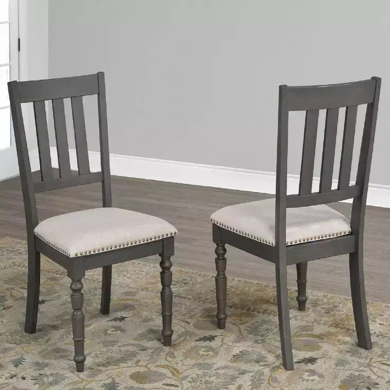 Brassex Set of 2 Claudia Dining Chairs Beige