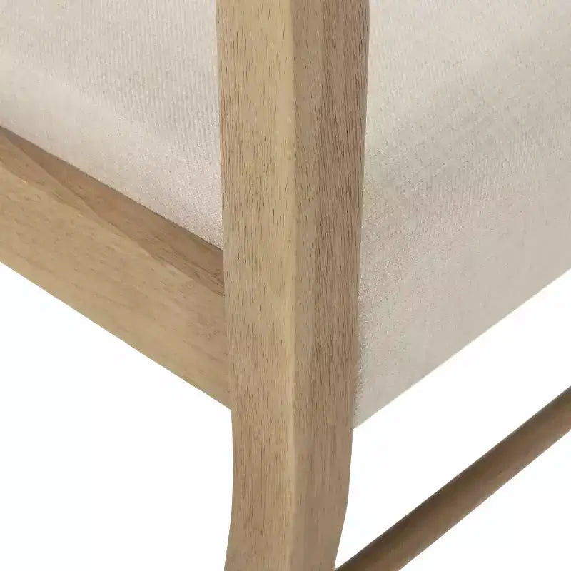 Set da pranzo da masseria espandibile 5 pezzi con 4 sedie imbottite | Marrone naturale/frassino chiaro