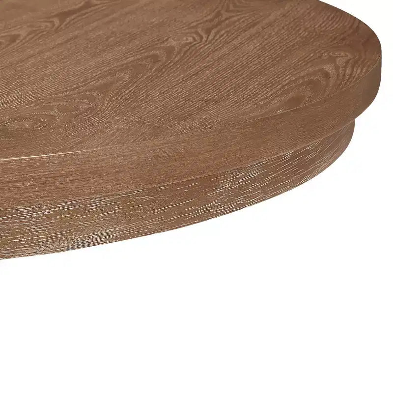Set da pranzo da masseria espandibile 5 pezzi con 4 sedie imbottite | Marrone naturale/frassino chiaro