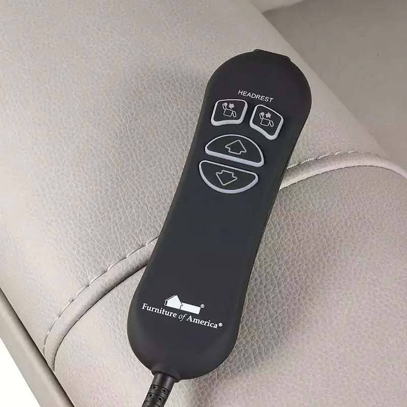 Poltrona Reclinabile Elettrica con Sollevatore | Poggiatesta Brevettato, Riscaldamento a 3 Zone e Porta USB, Grigio Chiaro