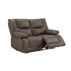 Divanetto reclinabile motorizzato Power Motion con porte di ricarica USB in grigio | Divano da 64"