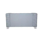 Divanetto 63" in ciniglia verde acqua chiaro con gambe in legno bianco | Divano moderno a 2 posti