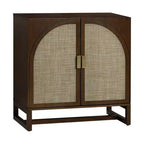 Nathan James Paxton Console with Doors Dark Brown