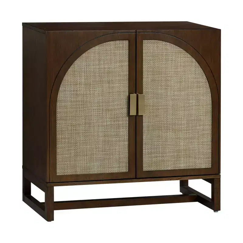 Nathan James Paxton Console with Doors Dark Brown