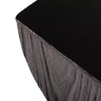 Tavolino Quadrato Twist in Fiberstone Nero | Tavolino d'Appoggio Moderno Completamente Assemblato