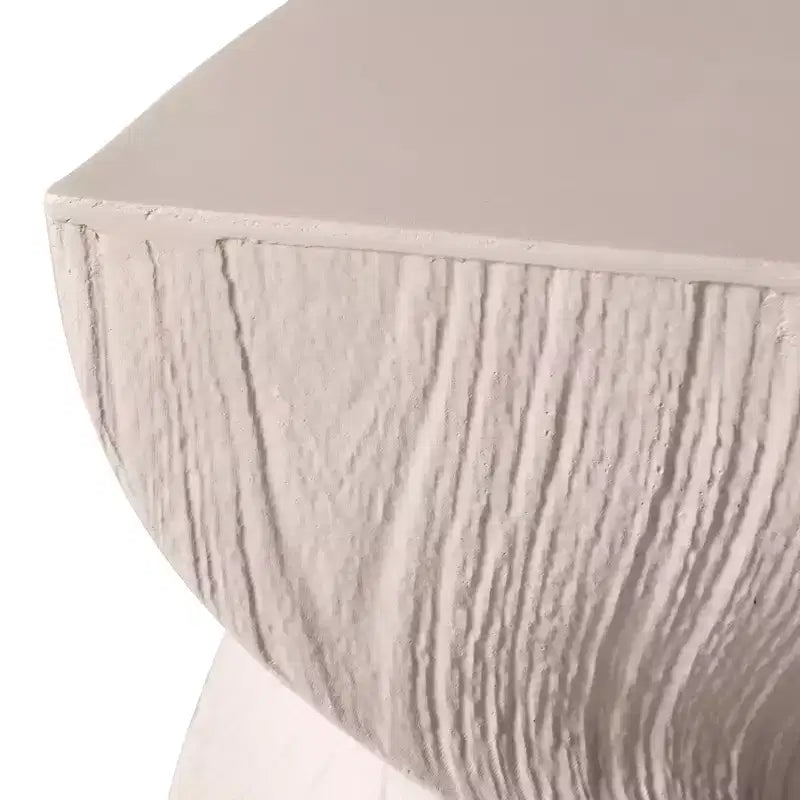 Tavolino Quadrato Twist in Fiberstone Nero | Tavolino d'Appoggio Moderno Completamente Assemblato