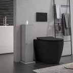 Mobiletto angolare sottile per bagno con porta carta igienica e 3 ripiani | Torre da 64,8 cm
