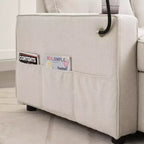 Divano Letto Sezionale a L in Velluto da 208 cm a 3 Pezzi | Divano Letto, Chaise Longue