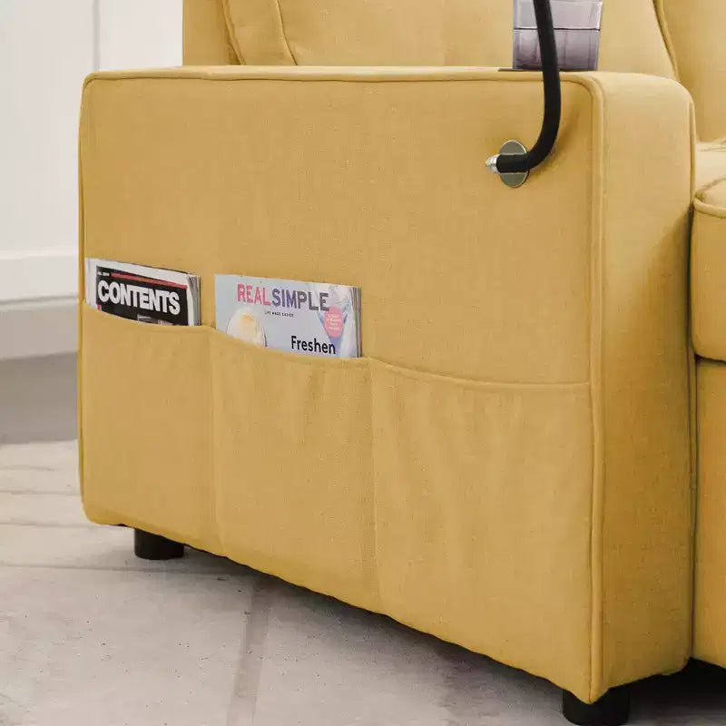 Divano Letto Sezionale a L in Velluto da 208 cm a 3 Pezzi | Divano Letto, Chaise Longue