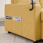 Divano Letto Sezionale a L in Velluto da 208 cm a 3 Pezzi | Divano Letto, Chaise Longue
