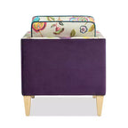 Poltrona d'accento in velluto patchwork da 71 cm con cuscini rimovibili
