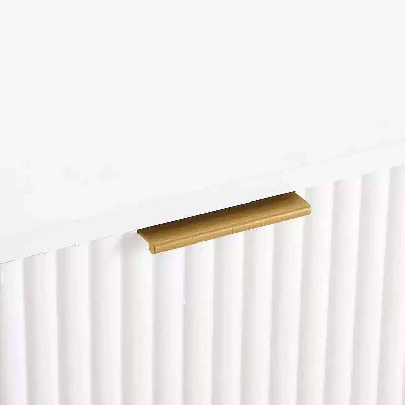 Set comò moderno 2 pezzi | Verticale a 5 cassetti e orizzontale a 3 cassetti con ferramenta antiribaltamento