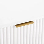 Set comò moderno 2 pezzi | Verticale a 5 cassetti e orizzontale a 3 cassetti con ferramenta antiribaltamento