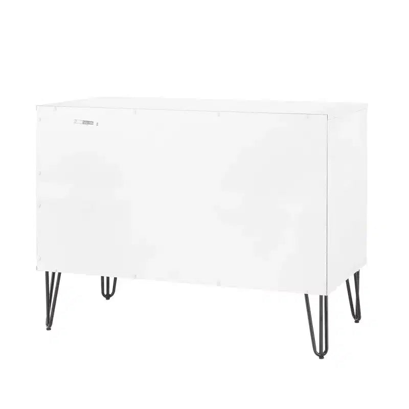 Set comò moderno 2 pezzi | Verticale a 5 cassetti e orizzontale a 3 cassetti con ferramenta antiribaltamento