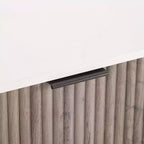Set comò moderno 2 pezzi | Verticale a 5 cassetti e orizzontale a 3 cassetti con ferramenta antiribaltamento