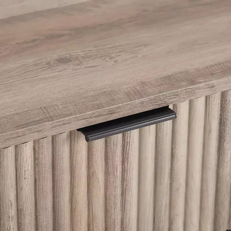 Set comò moderno 2 pezzi | Verticale a 5 cassetti e orizzontale a 3 cassetti con ferramenta antiribaltamento