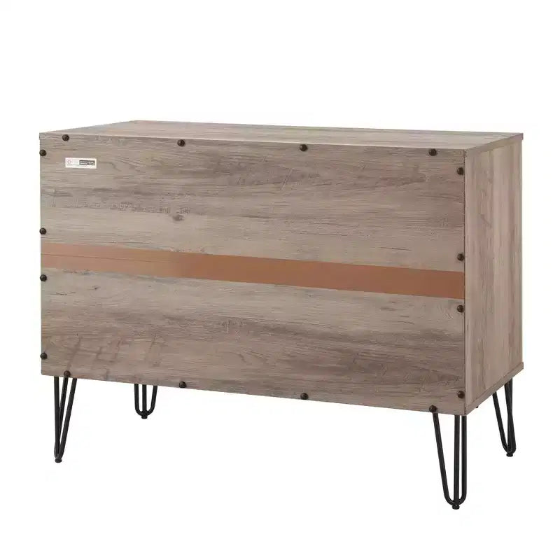 Set comò moderno 2 pezzi | Verticale a 5 cassetti e orizzontale a 3 cassetti con ferramenta antiribaltamento