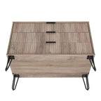 Set comò moderno 2 pezzi | Verticale a 5 cassetti e orizzontale a 3 cassetti con ferramenta antiribaltamento