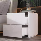 Comodino Moderno con Luce a LED e 2 Cassetti