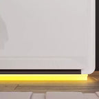 Comodino Moderno con Luce a LED e 2 Cassetti