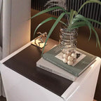 Comodino Moderno con Luce a LED e 2 Cassetti