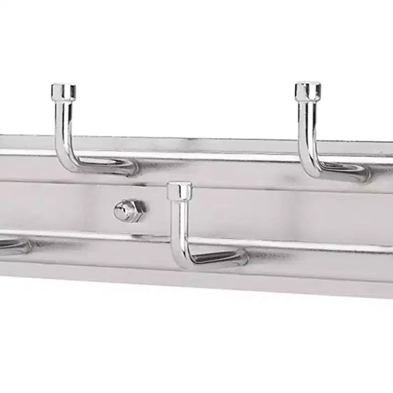 Portacinture e portasciarpe estraibile da 30,5 cm per armadio con 7 ganci | Cromo, accessori di montaggio inclusi