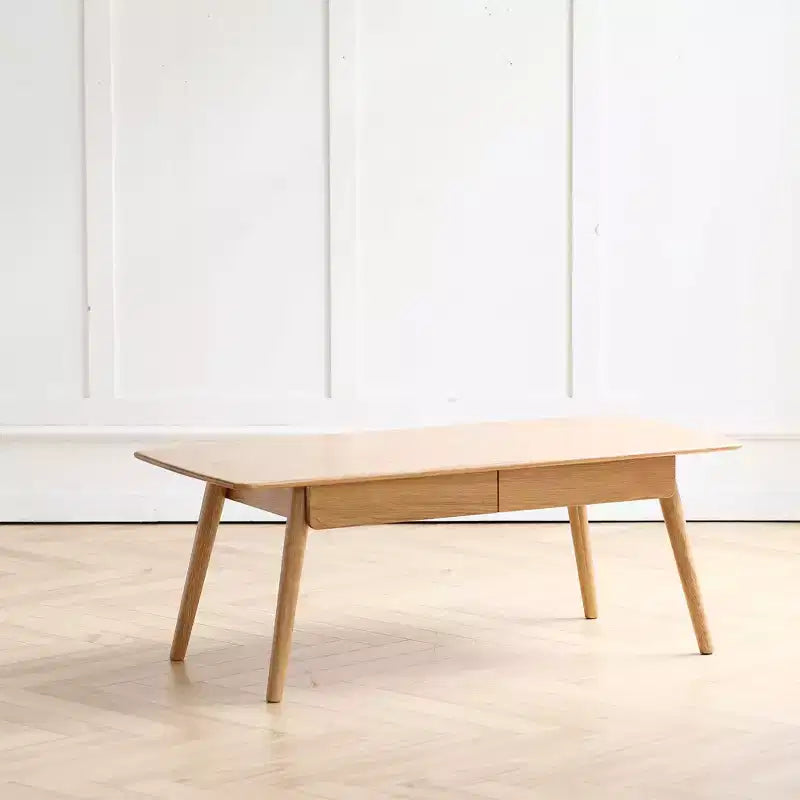 Tavolino da caffè con cassetti, Tavolino da salotto in legno, Tavolino basso con piano in legno massello, Scrivania da studio, Scrittoio per soggiorno, camera da letto, ingresso