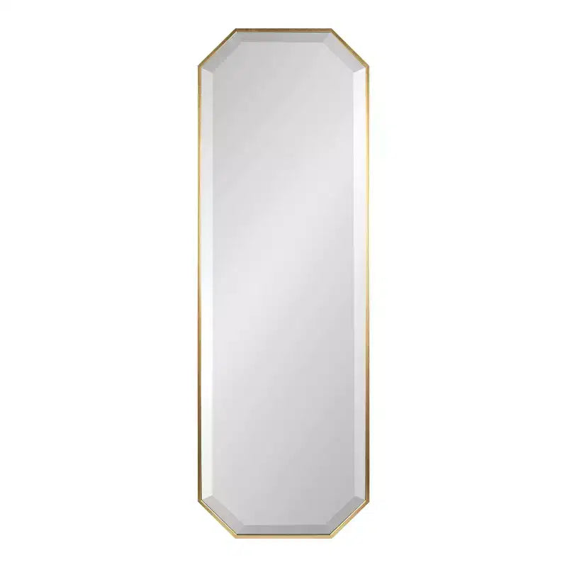 Specchio da parete a figura intera 16 x 48 pollici | Vetro smussato, con cornice, nero o oro