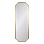 Specchio da parete a figura intera 16 x 48 pollici | Vetro smussato, con cornice, nero o oro