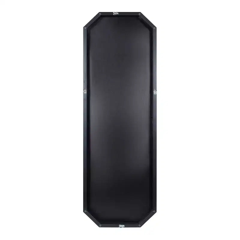 Specchio da parete a figura intera 16 x 48 pollici | Vetro smussato, con cornice, nero o oro
