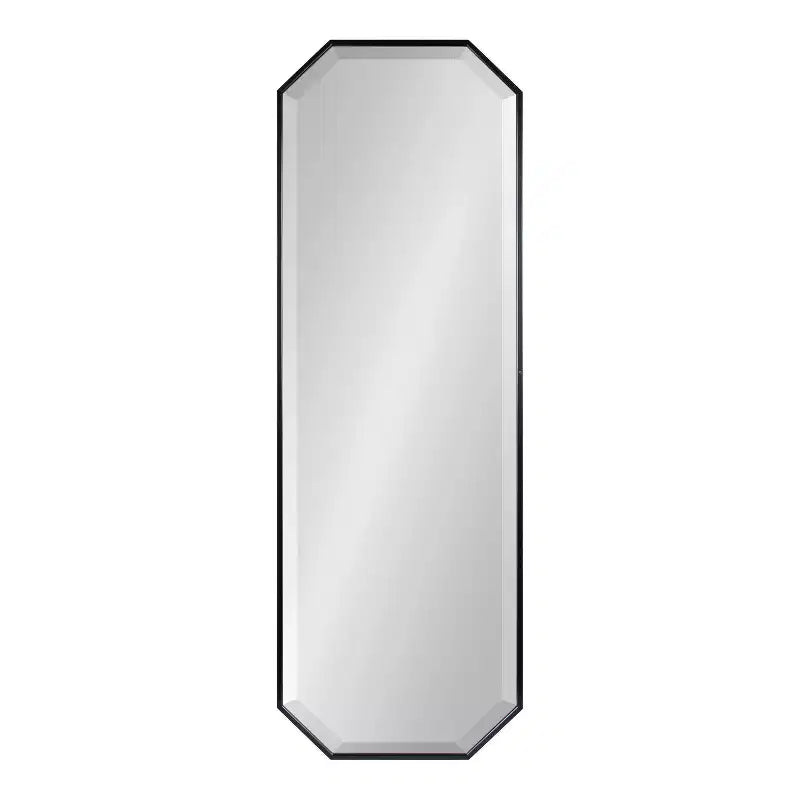 Specchio da parete a figura intera 16 x 48 pollici | Vetro smussato, con cornice, nero o oro