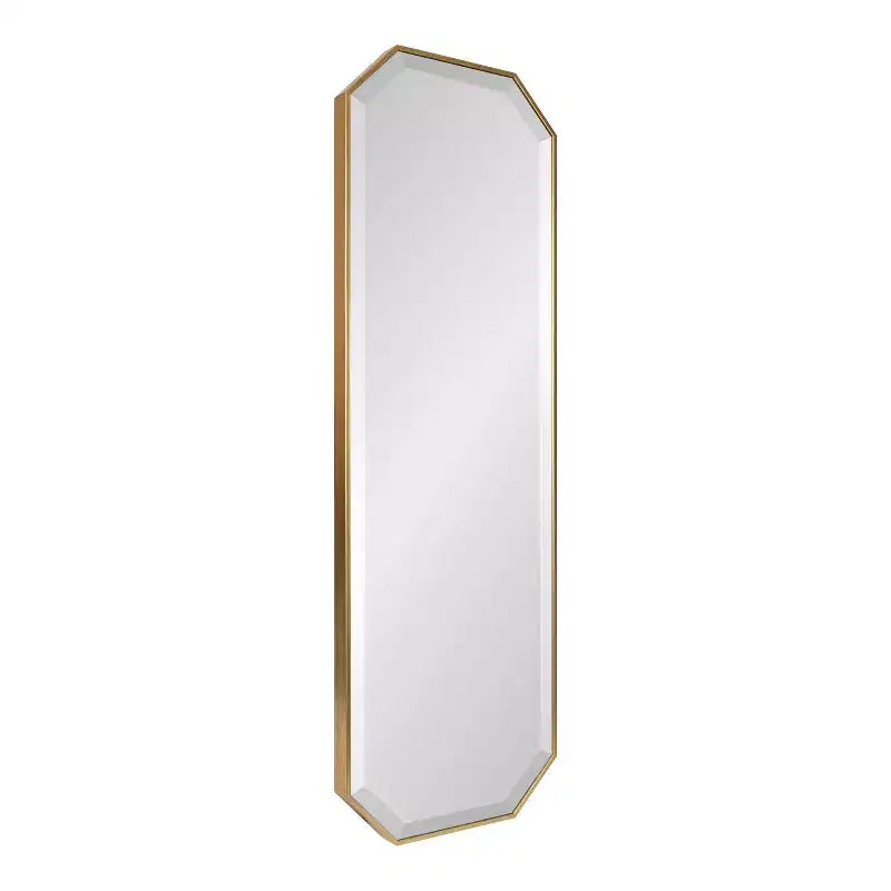 Specchio da parete a figura intera 16 x 48 pollici | Vetro smussato, con cornice, nero o oro