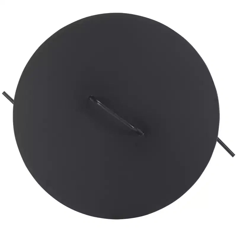 Tavolino Rotondo in Ferro Nero Opaco | Tavolino Moderno