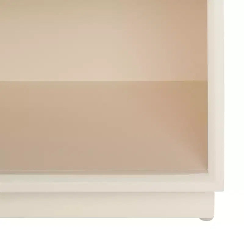 Comodino moderno con 1 cassetto e ripiano aperto | Cassetto in legno intagliato e struttura in metallo