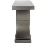 Console Glam con Gambe Curve in Legno di Abete Nero Decapato