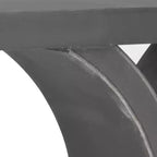Console Glam con Gambe Curve in Legno di Abete Nero Decapato