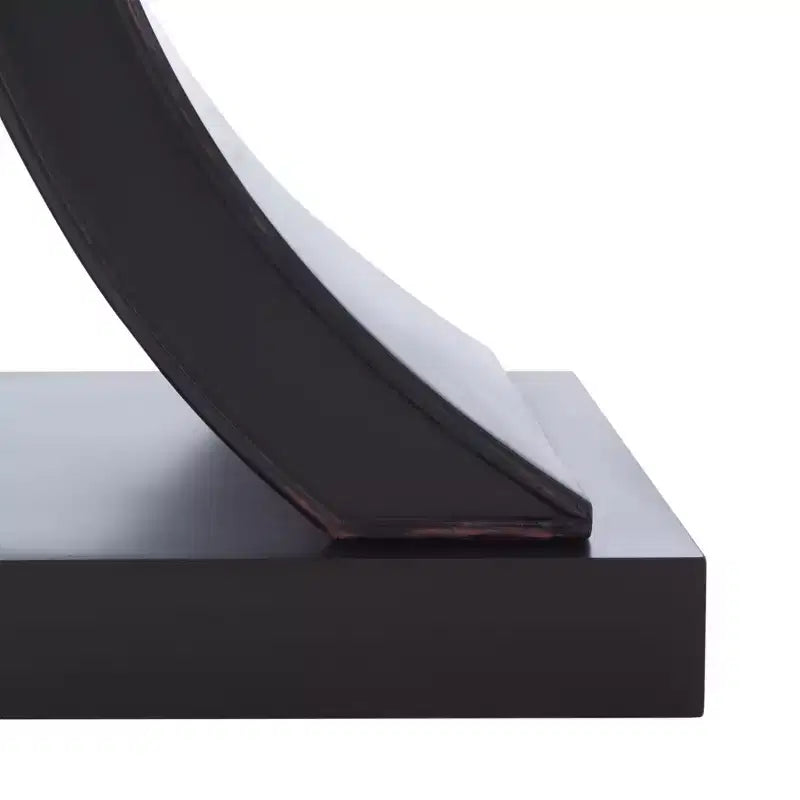 Console Glam con Gambe Curve in Legno di Abete Nero Decapato
