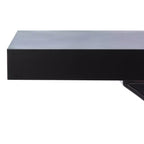 Console Glam con Gambe Curve in Legno di Abete Nero Decapato