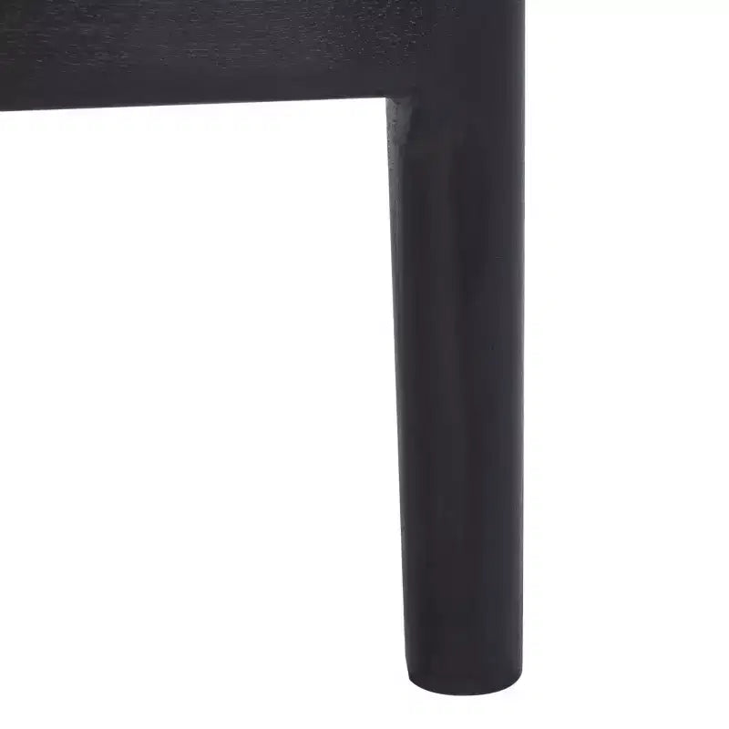 Sgabello da bancone imbottito in rattan con poggiapiedi | 35,5" legno massello