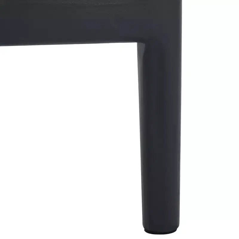 Sgabello da bancone imbottito in rattan con poggiapiedi | 35,5" legno massello