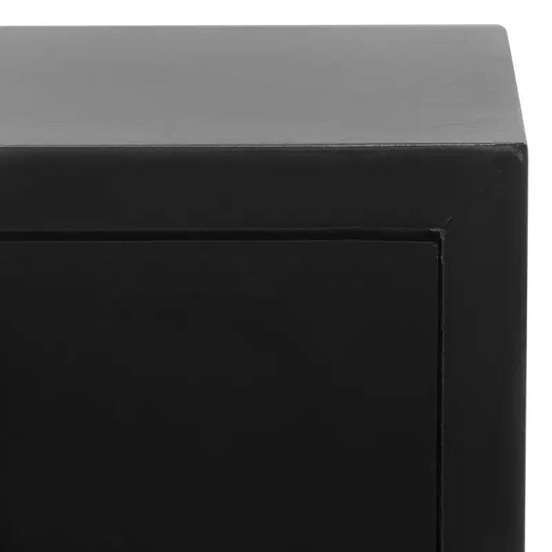 Cassettiera moderna a 3 cassetti con gambe affusolate | Legno e MDF, Nero/Tortora/Bianco