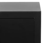 Cassettiera moderna a 3 cassetti con gambe affusolate | Legno e MDF, Nero/Tortora/Bianco